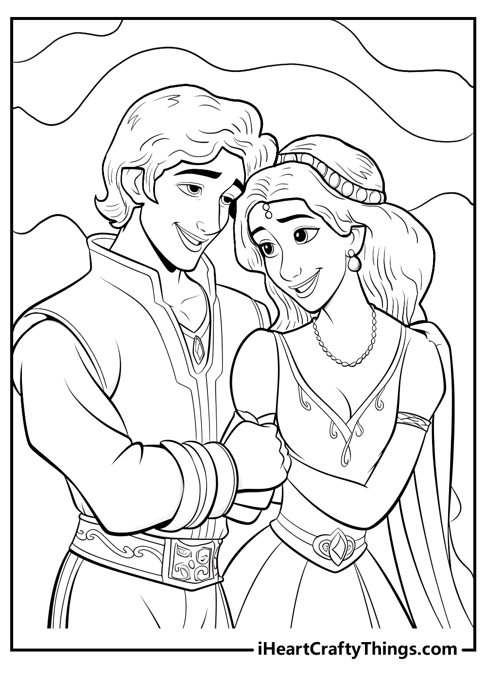 aladdin and jasmine coloring pages