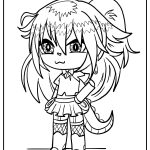 anime gacha life coloring pages