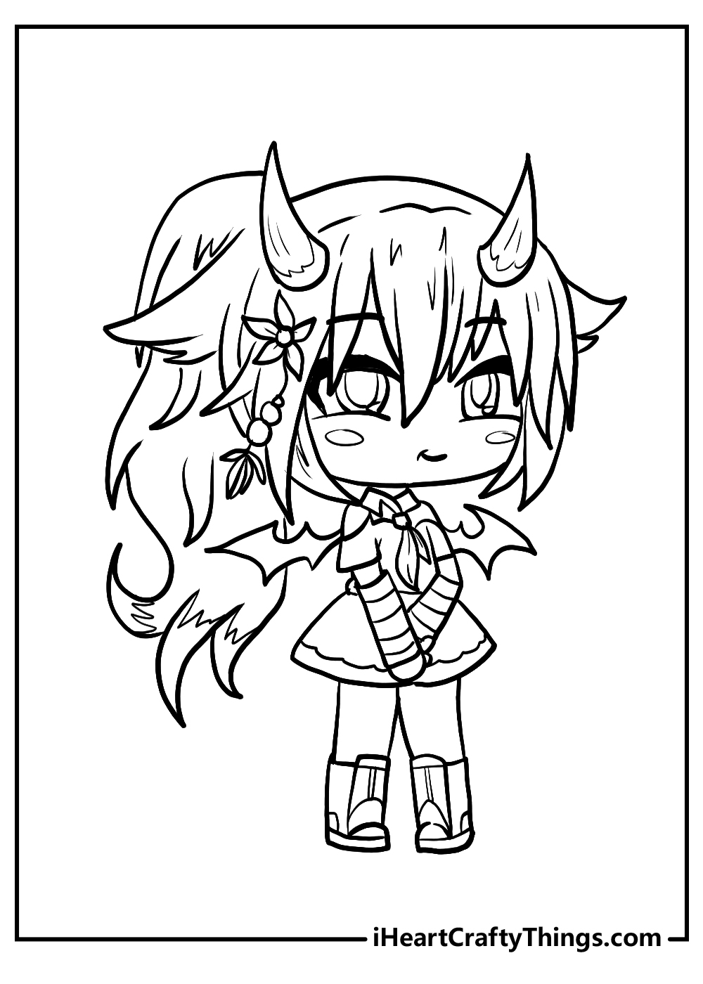 original gacha life coloring pages