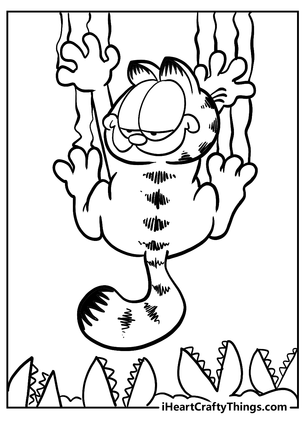 garfield coloring printable