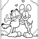 garfield and odie coloring pages