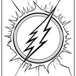 the flash logo coloring pages