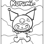 kuromi coloring pages for preschoolers