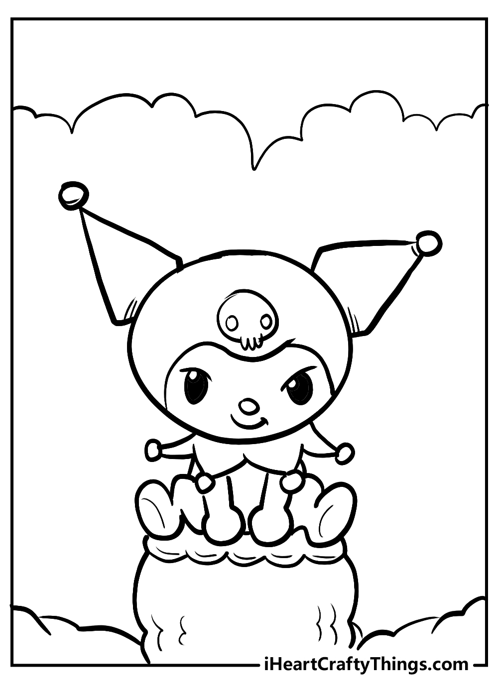 original kuromi coloring pages