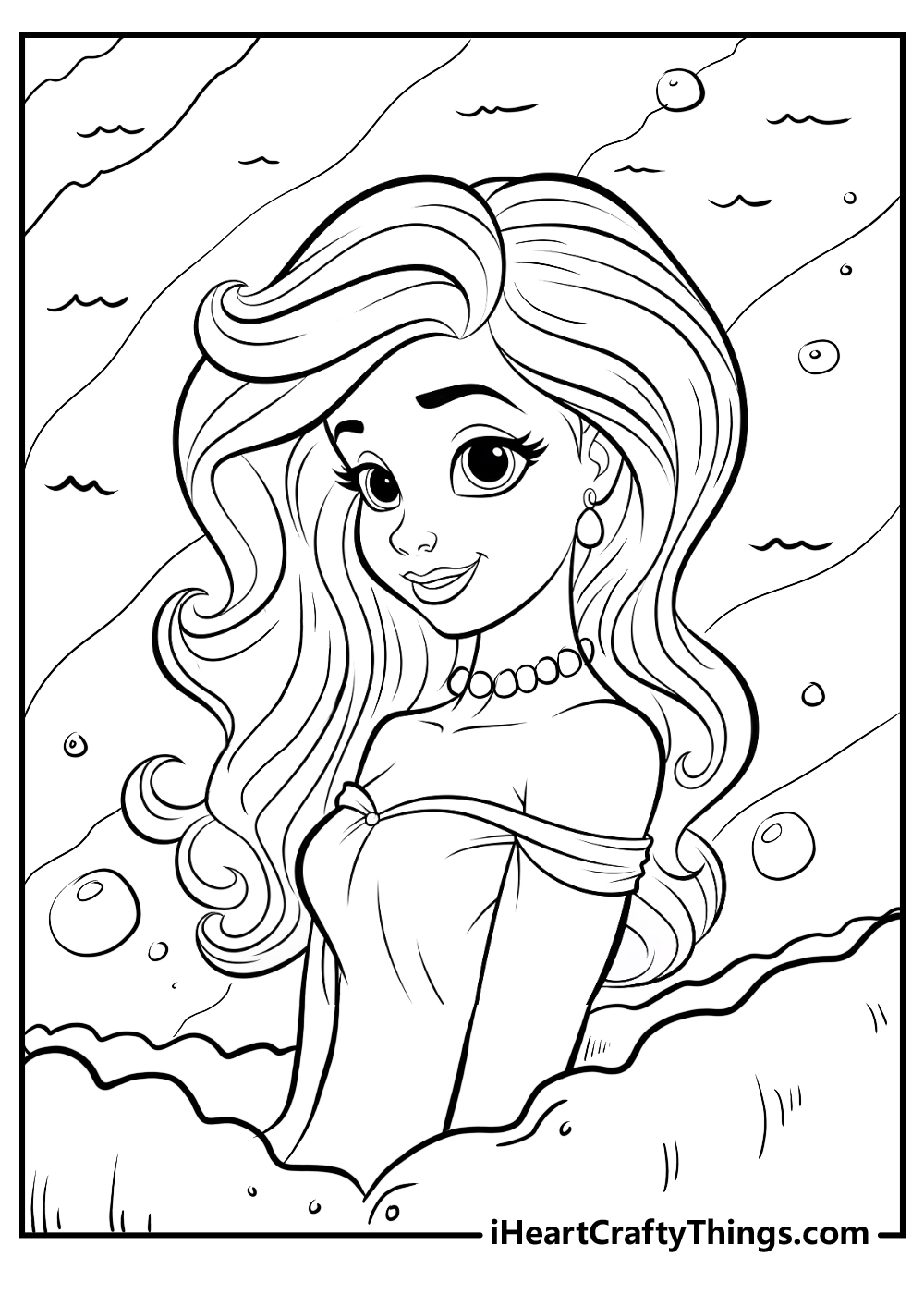 disney ariel coloring sheet