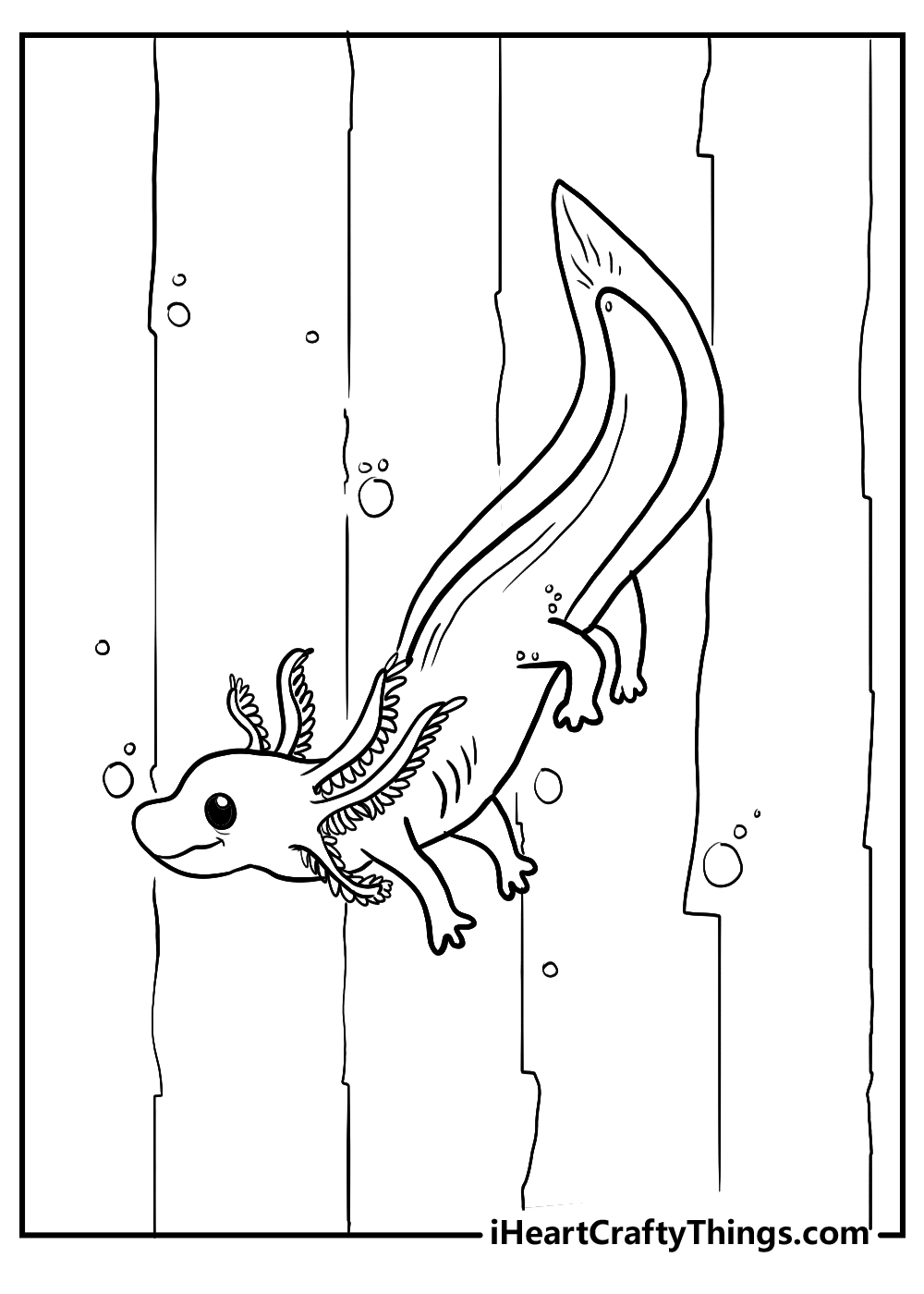 axolotl coloring pages