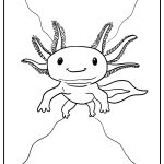 axolotl coloring printable free download