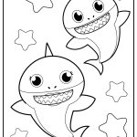 baby shark coloring sheet free download