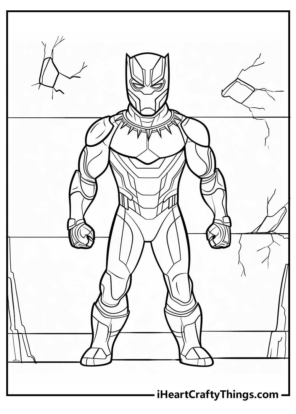 cartoon black panther coloring pages