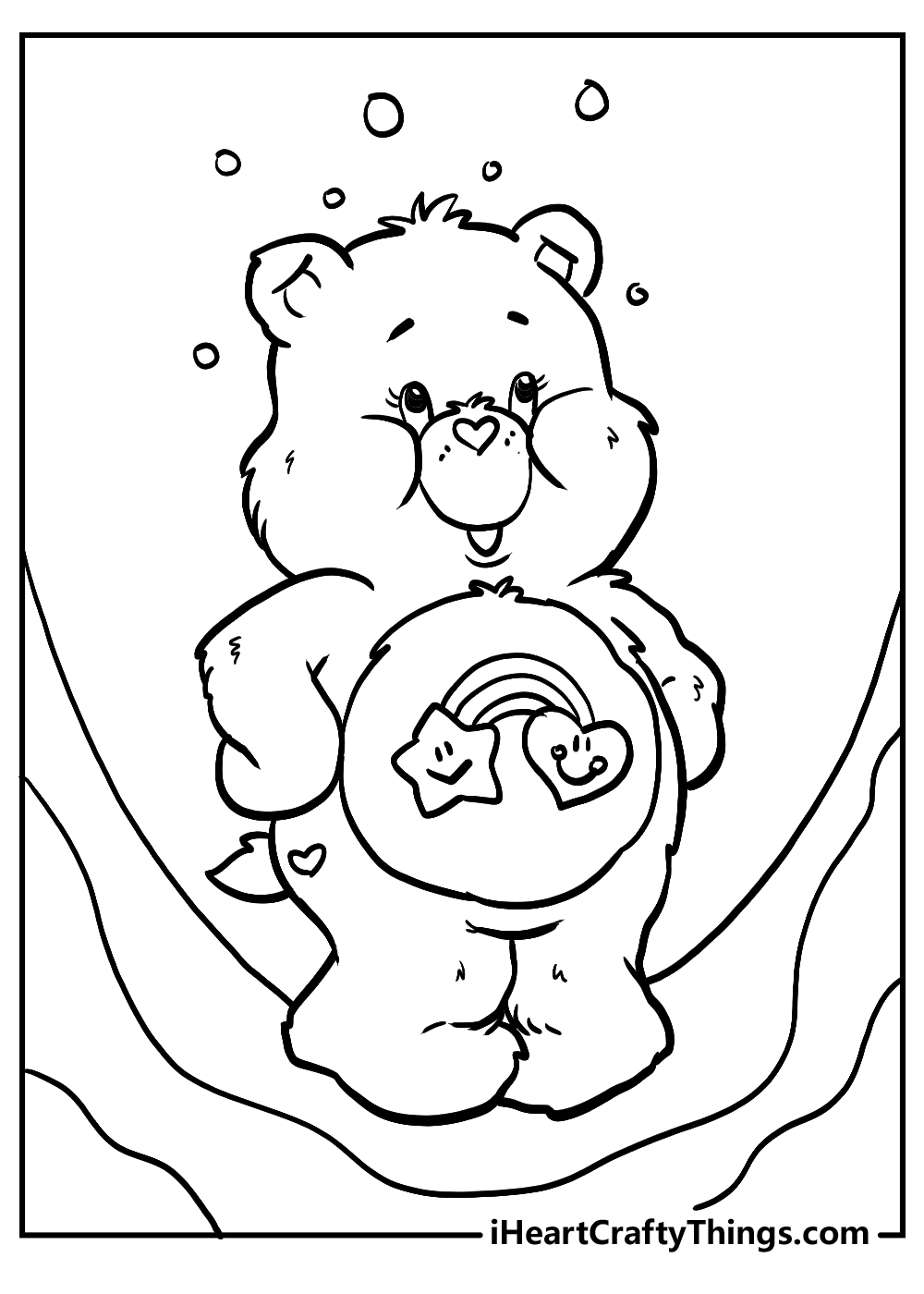 easy care bears coloring sheet 