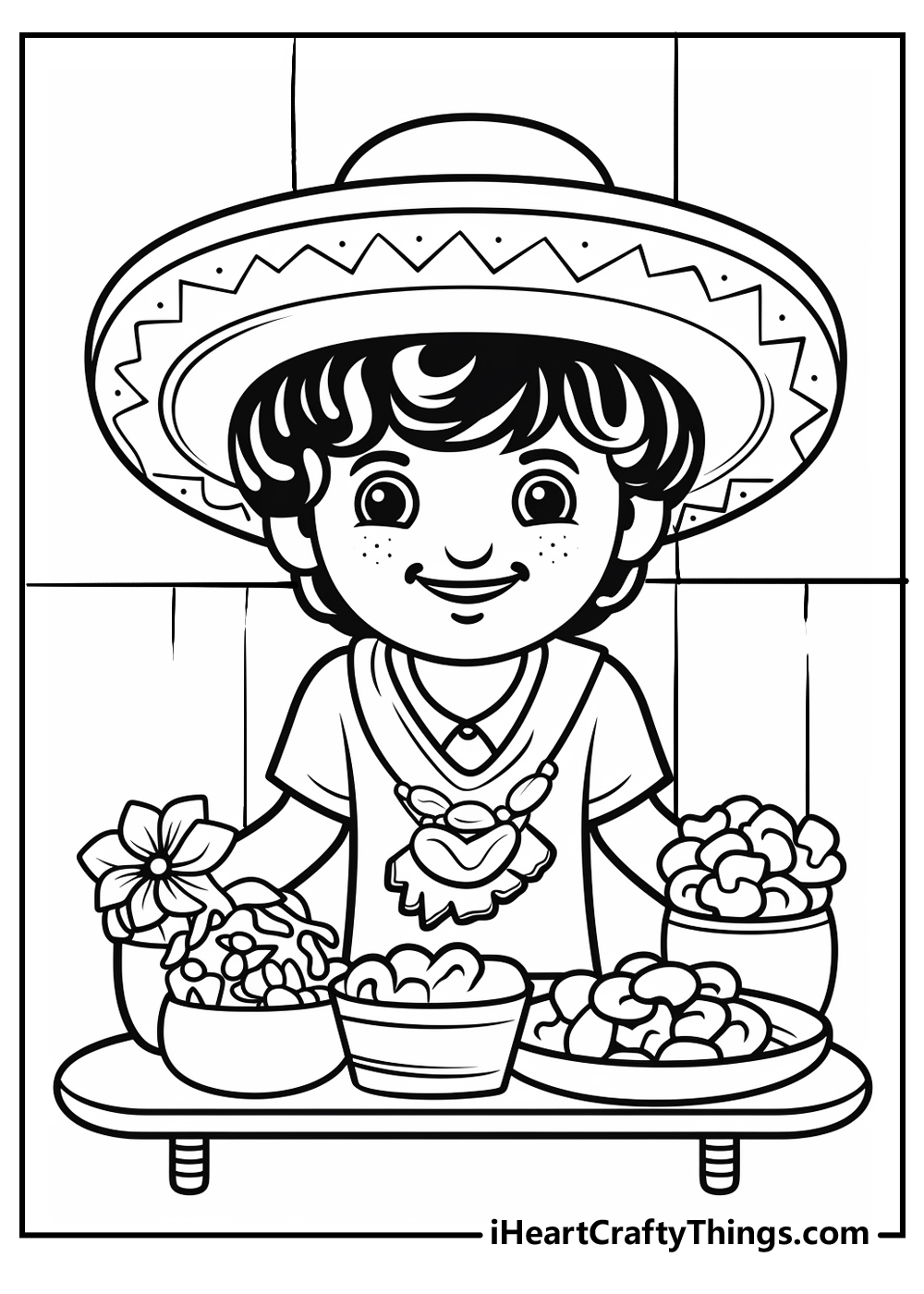 cinco de mayo mexico coloring sheet