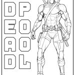 deadpool coloring pages for kindergarten