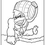 new donkey kong coloring sheet