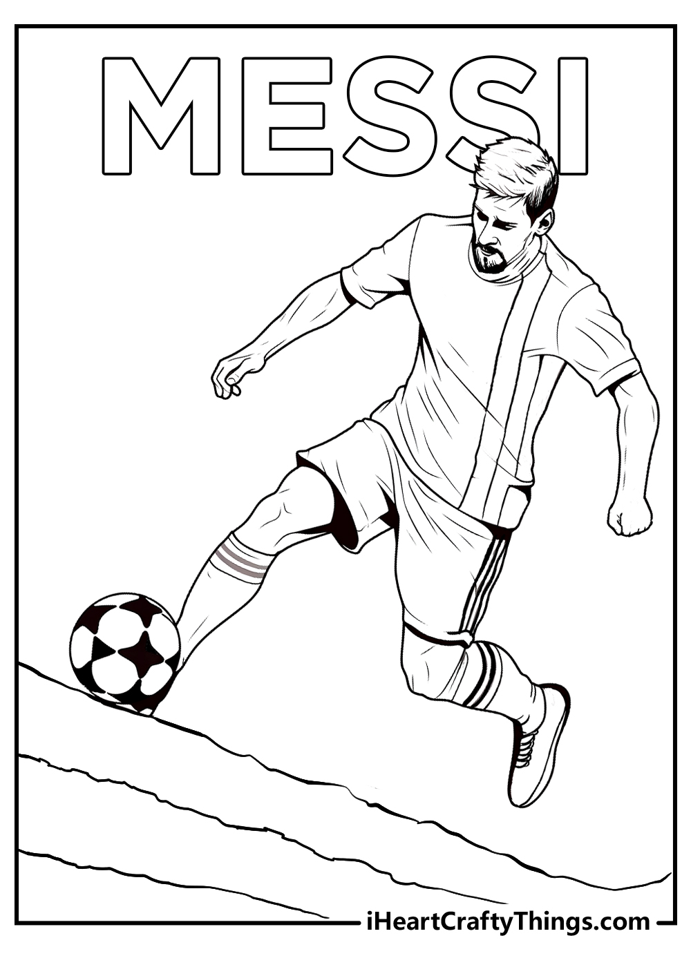 messi coloring pages for kids