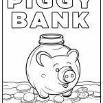piggy bank coloring pages
