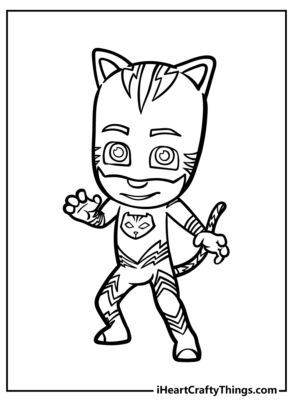 pj masks coloring sheet for kids