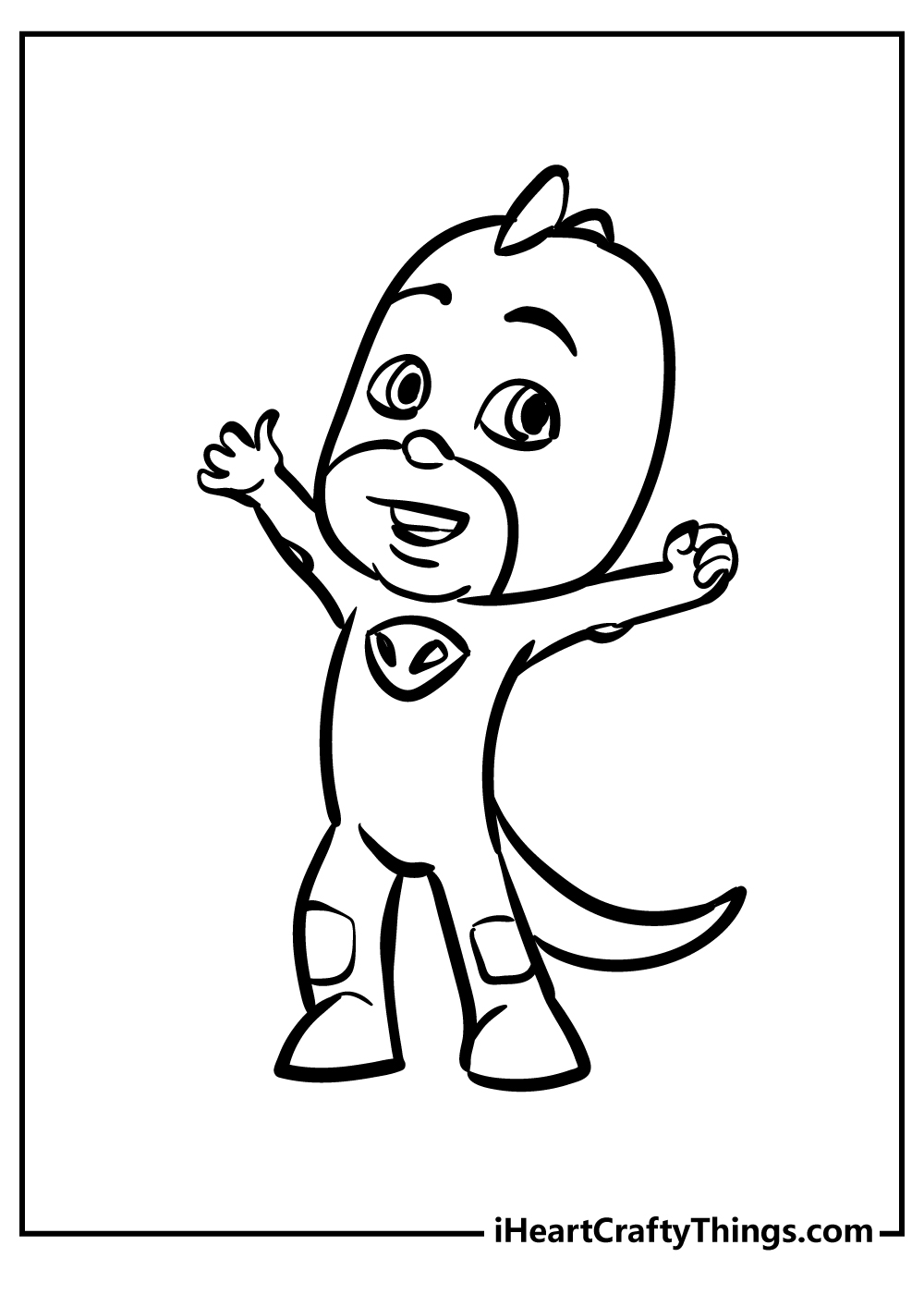 gekko pj masks coloring pages
