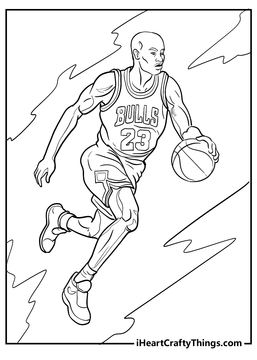 original Jordan coloring printable