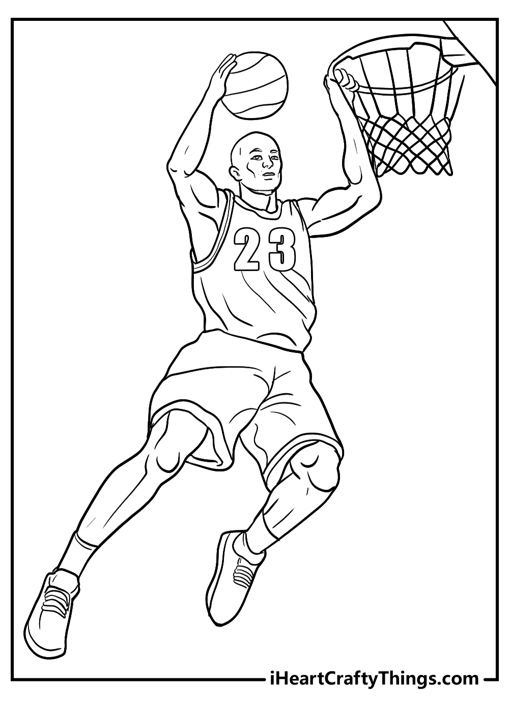 Jordan coloring pages for children