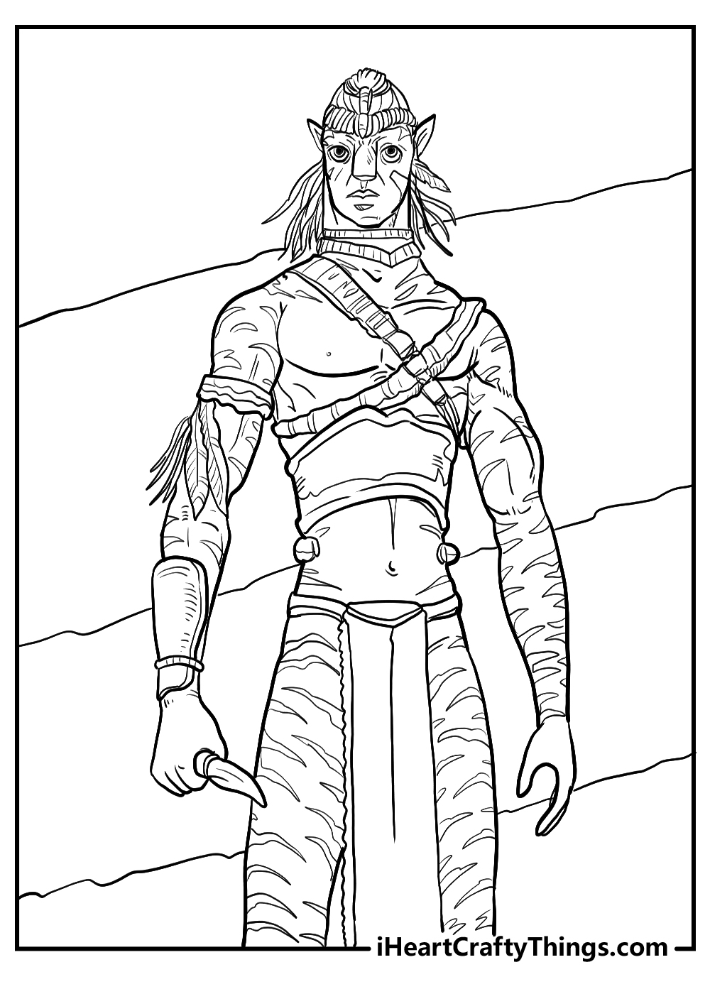 avatar coloring printable