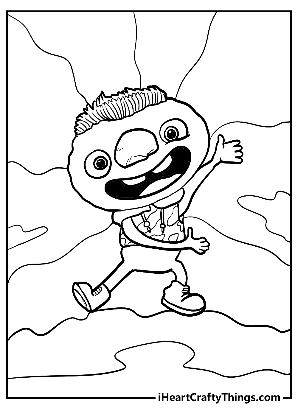 Clod elemental coloring printable