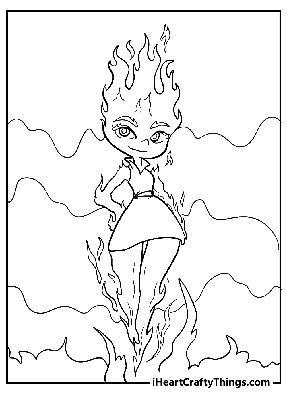 elemental coloring sheet free download
