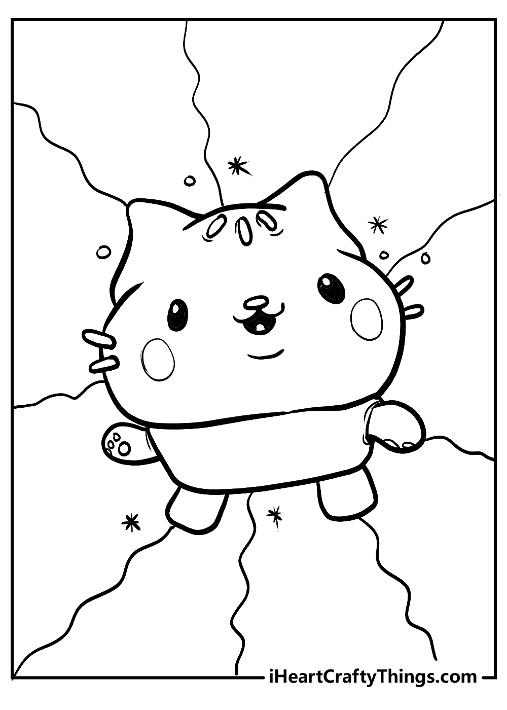 gabby's dollhouse coloring sheet free download