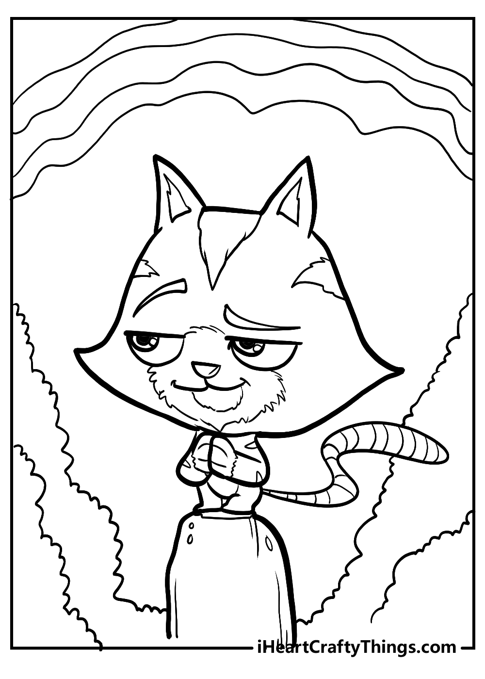 gabby's dollhouse coloring printable for children