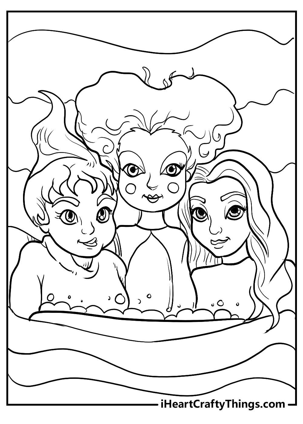 hocus pocus cartoon coloring pages
