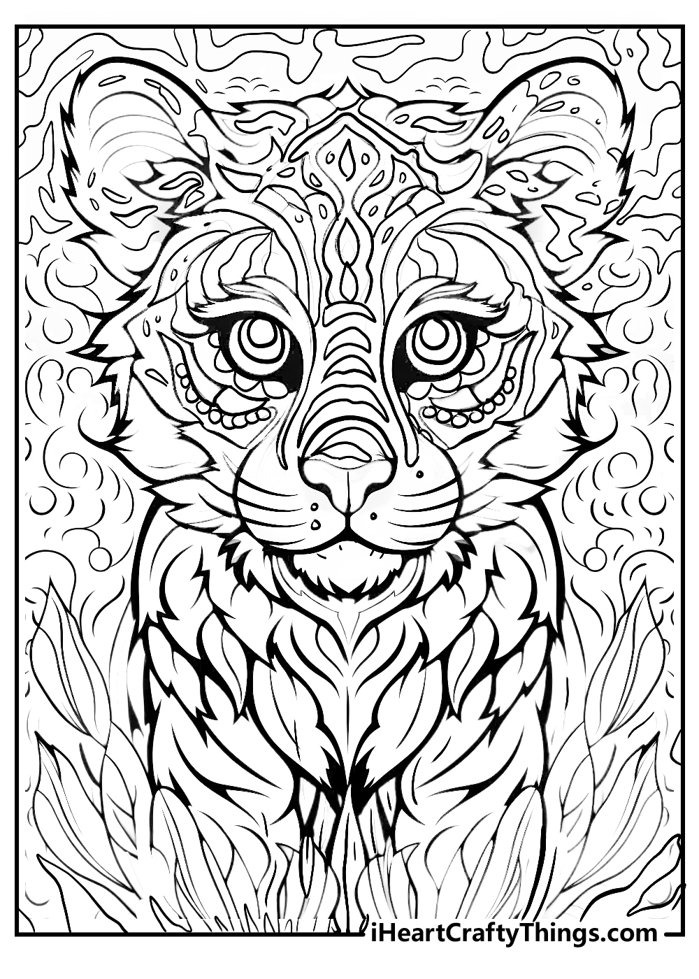 lisa frank animal coloring printable