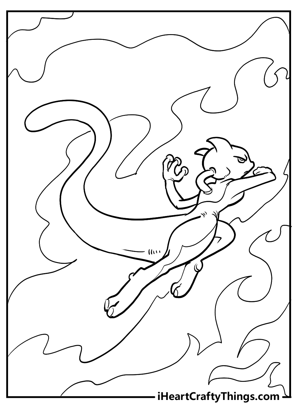 pokemon mewtwo coloring book for kindergarten