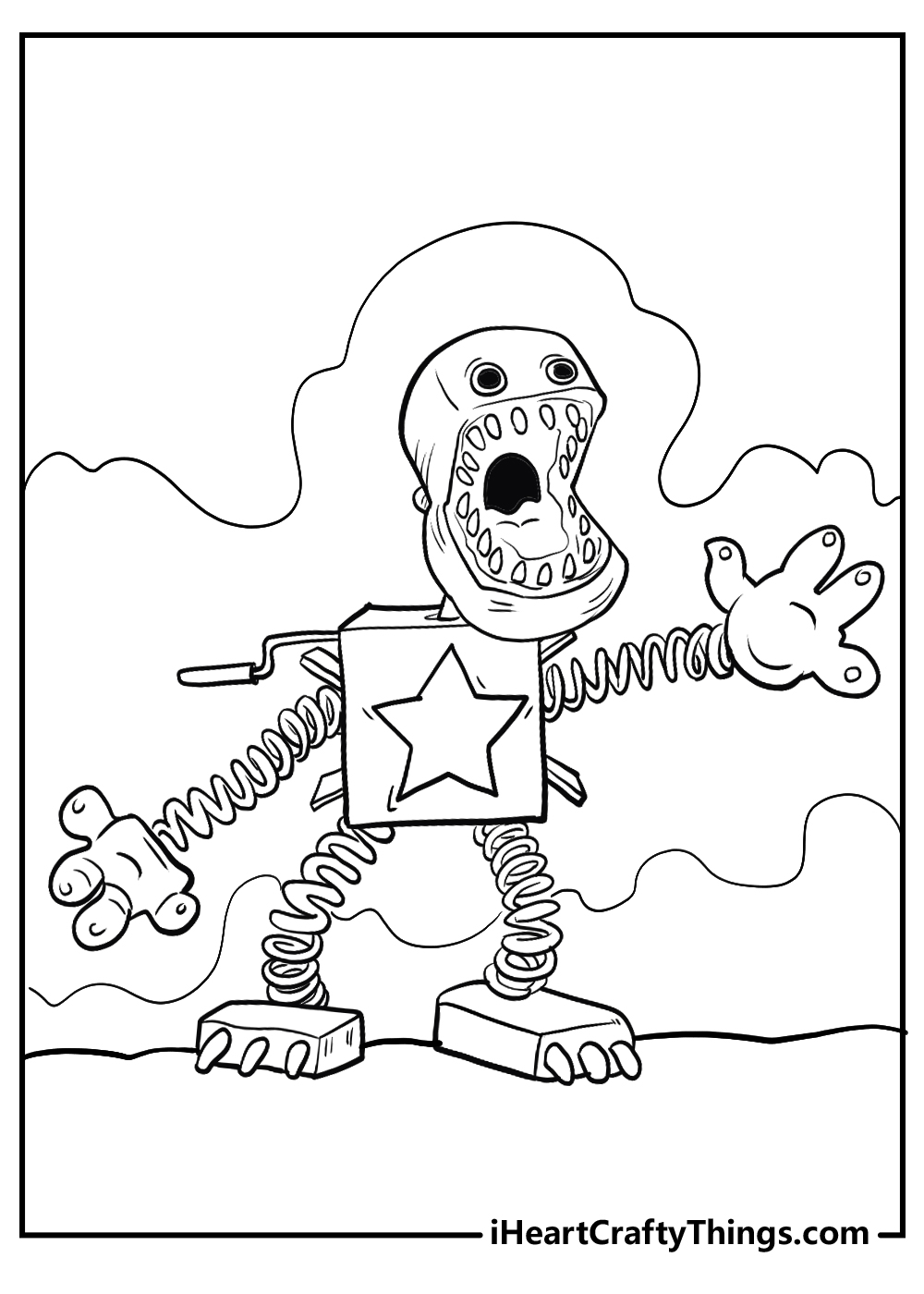 poppy playtime coloring printable