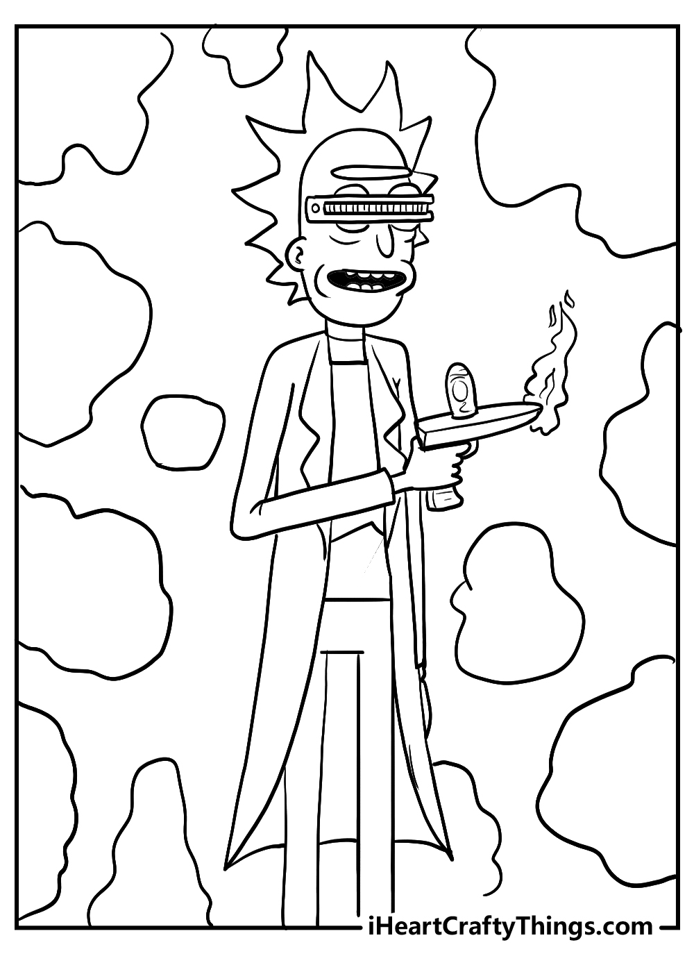 rick and morty coloring sheet free download