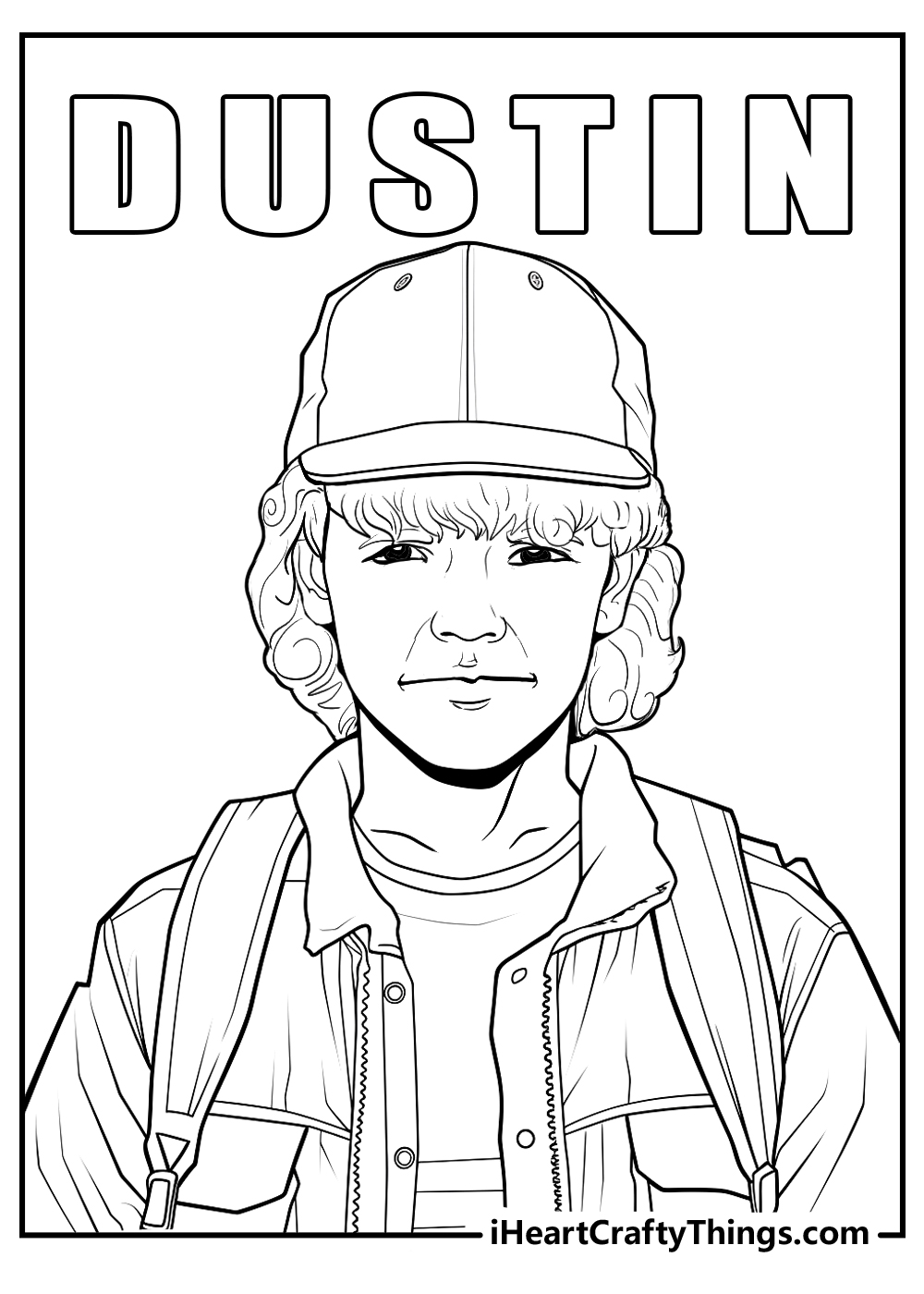 stranger things coloring printable