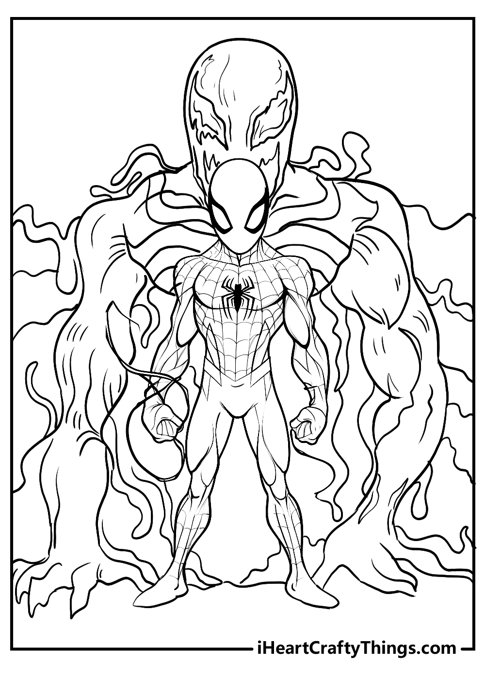 venom coloring printable free download