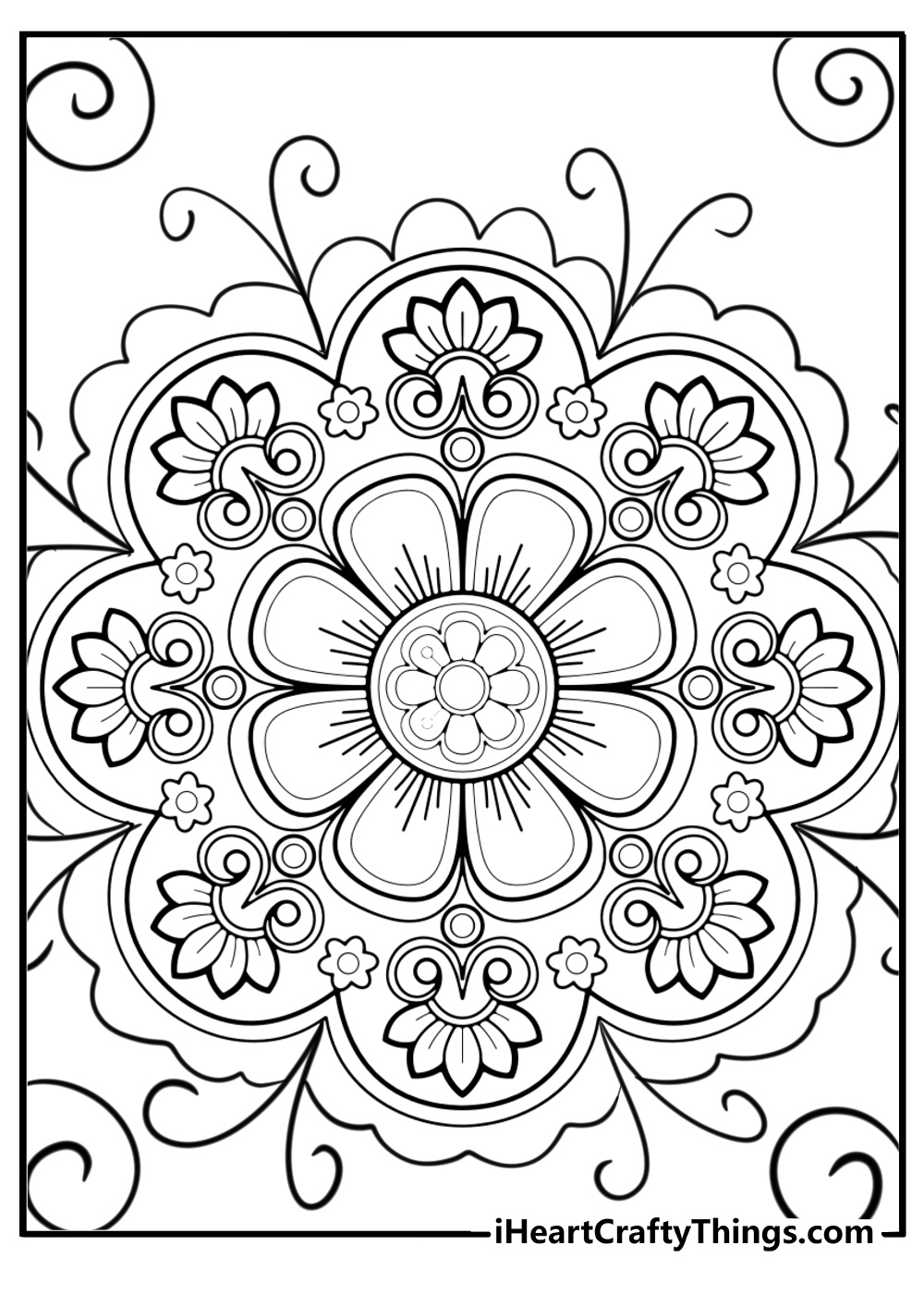 Mandala coloring pages adults