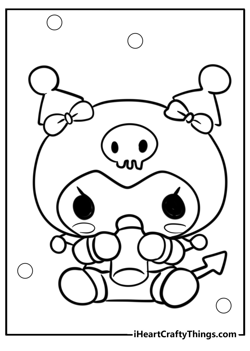 Baby kuromi coloring pages