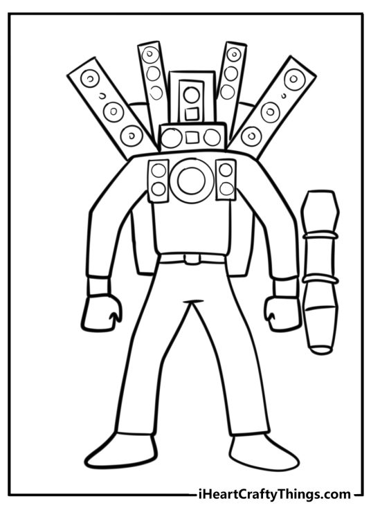 25 Skibidi Toilet Coloring Pages