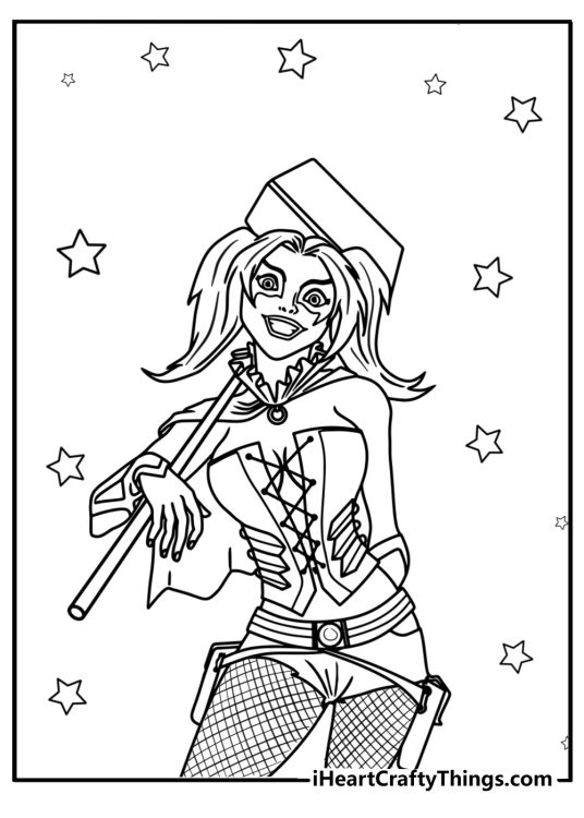 33 Harley Quinn Coloring Pages