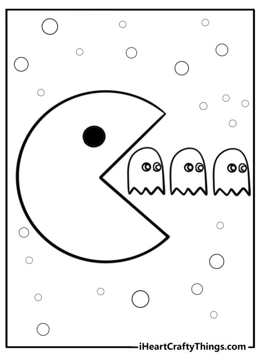 30 Pac-Man Coloring Pages