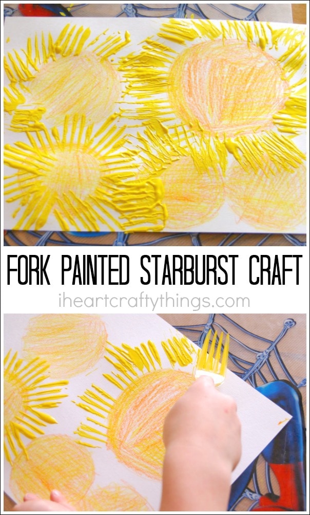 starburst-craft-fork-painting