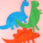 Easy dinosaur craft for kids from paper plates.