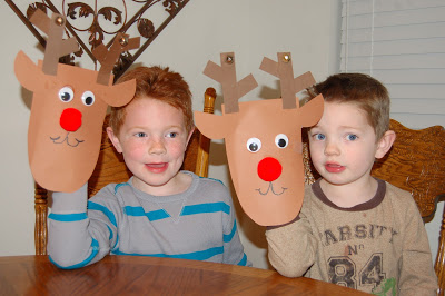 Rudolph Puppets Tutorial - I Heart Crafty Things