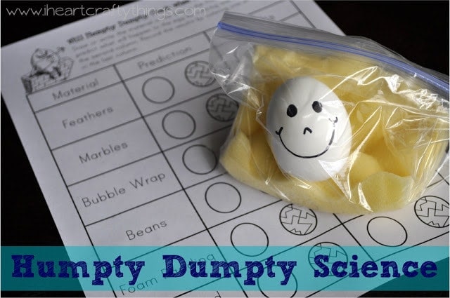 Humpty Dumpty Science Ideas - Nursery Rhyme Activities