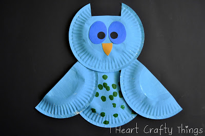 Colorful Patterned Owls - I Heart Crafty Things