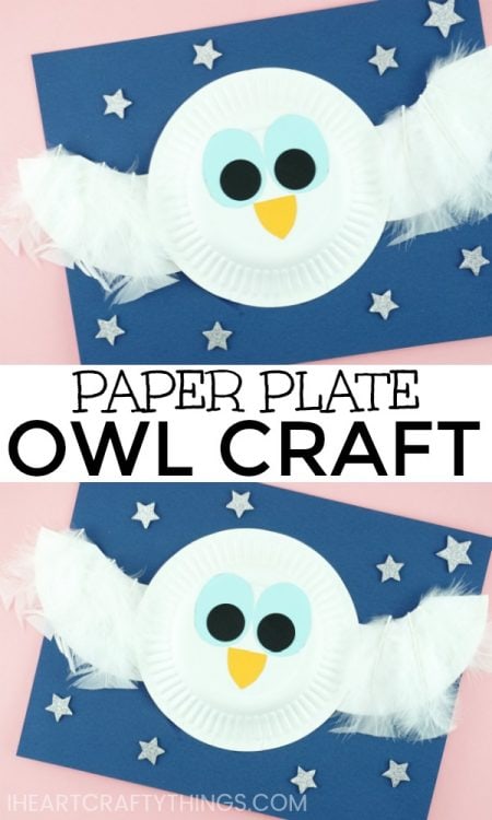 paper plate owl craft 2