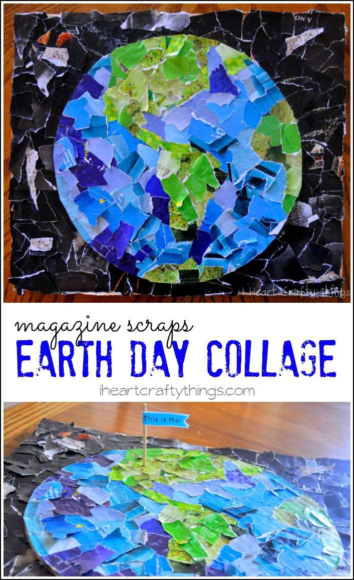 Earth Day Collage Kids Craft