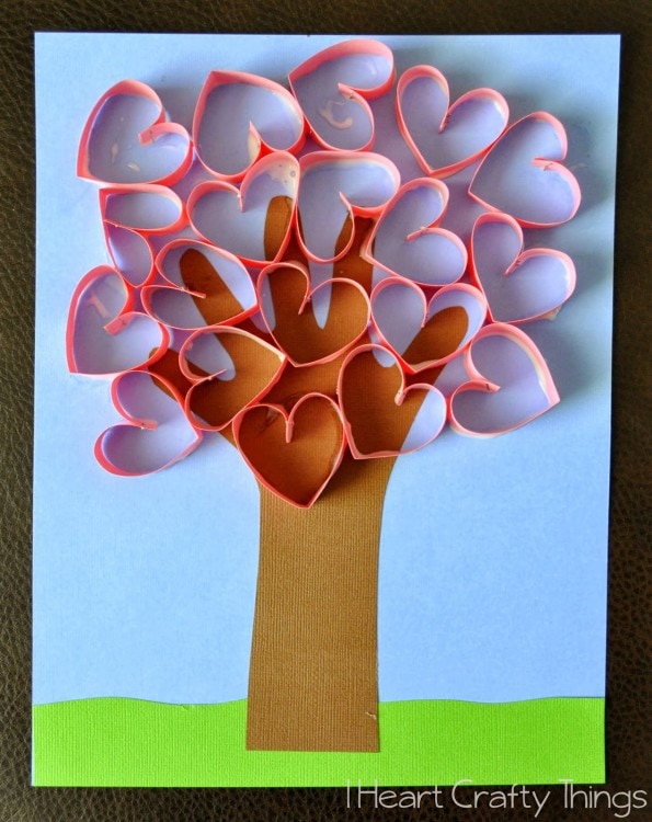 heart tree craft