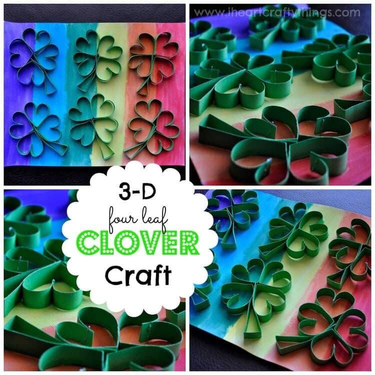 3-D Four Leaf Clover St. Patrick's Day Craft