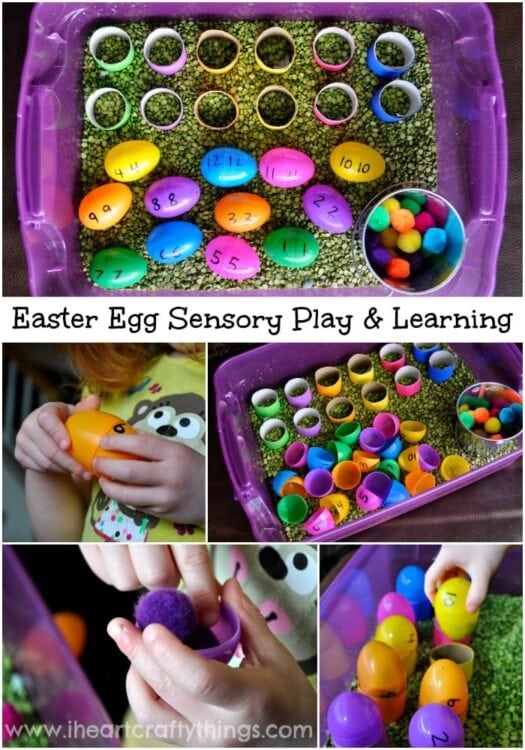 Easter Egg Sensory Play and Learning